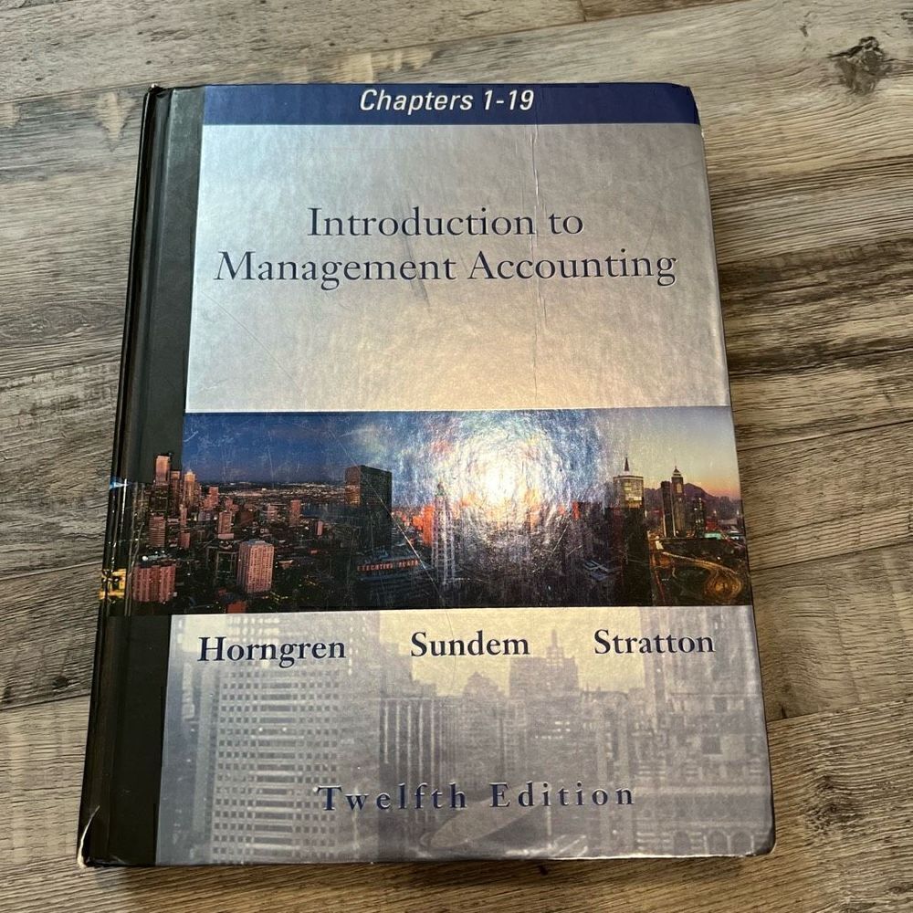 Introduction to Management Accounting